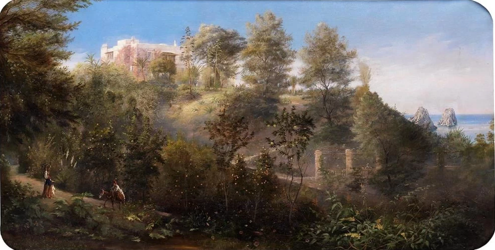 Vista con i faraglioni sullo sfondo
